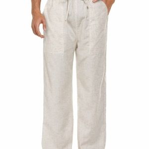 Coofandy Mens Linen Loose Fit Yoga Pants Size XXL New With Tags #1C8600